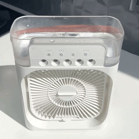 Ventilador humidificador de nebulización Con Luz Led